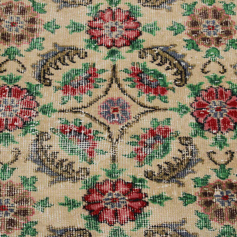 Alfombra Vintage Turca Anudada a Mano - 97 cm x 178 cm - K0083148