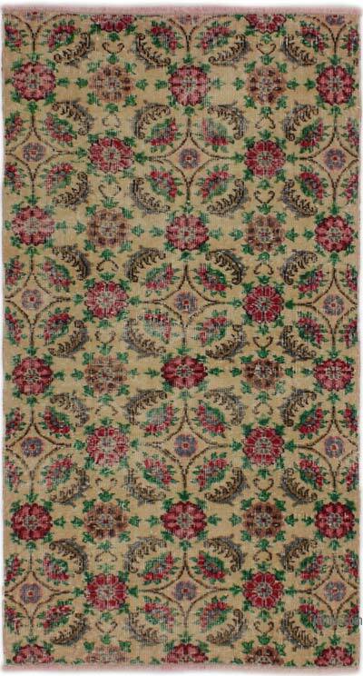 Vintage Turkish Hand-Knotted Rug - 3' 2" x 5' 10" (38" x 70")