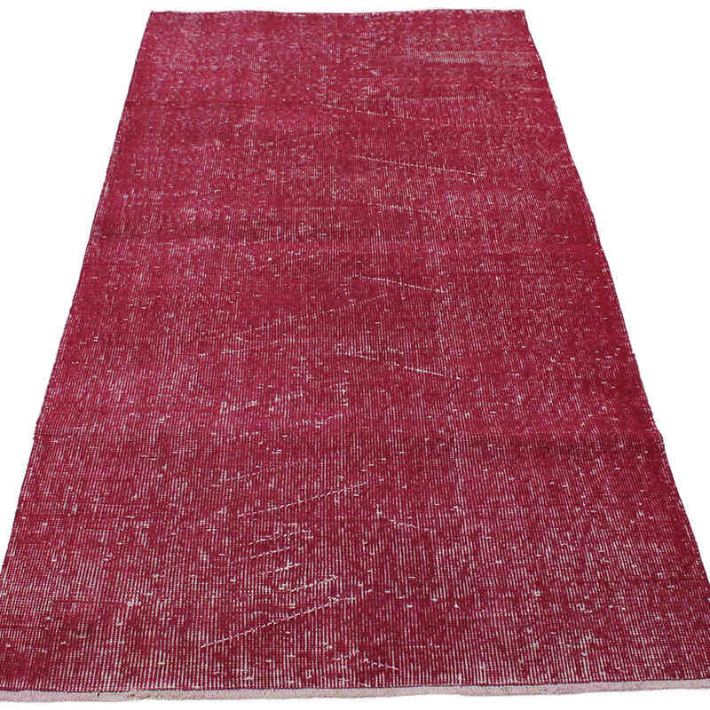 Boyalı El Dokuma Vintage Halı - 100 cm x 191 cm - K0083152