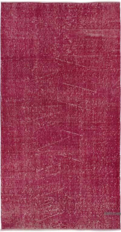 Over-dyed Vintage Hand-Knotted Turkish Rug - 3' 3" x 6' 3" (39" x 75")
