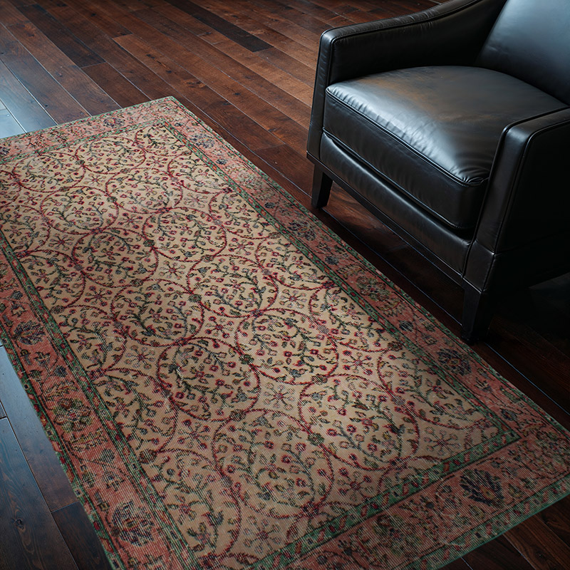 Vintage Turkish Hand-Knotted Rug - 3' 9" x 6' 8" (45" x 80") - K0083153