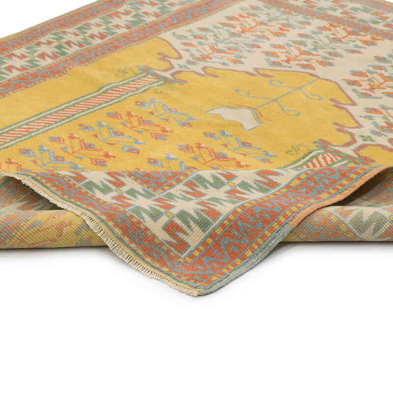 Alfombra Vintage Turca Anudada a Mano - 138 cm x 155 cm - K0083156