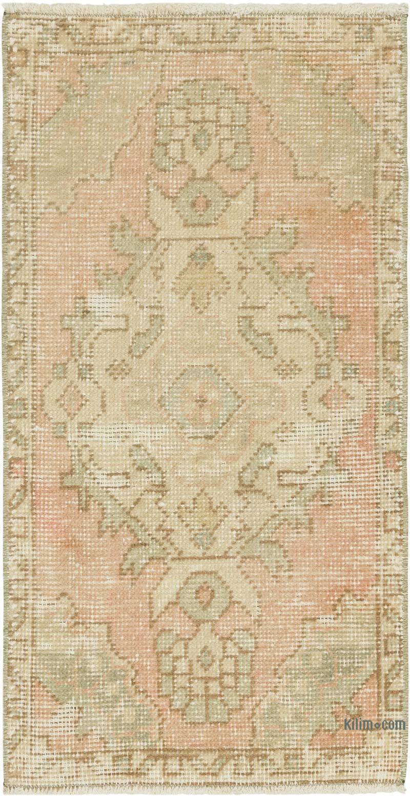 Vintage Turkish Hand-Knotted Rug - 1' 7" x 3'  (19" x 36") - K0083158