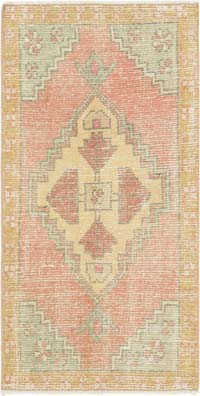 Alfombra Vintage Turca Anudada a Mano - 50 cm x 100 cm