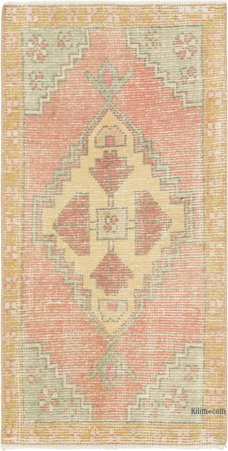 Vintage Turkish Hand-Knotted Rug - 1' 8" x 3' 3" (20" x 39") - K0083161