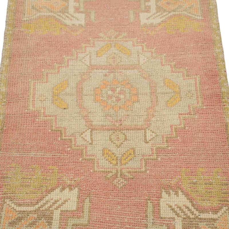 El Dokuma Vintage Halı - 53 cm x 107 cm - K0083162