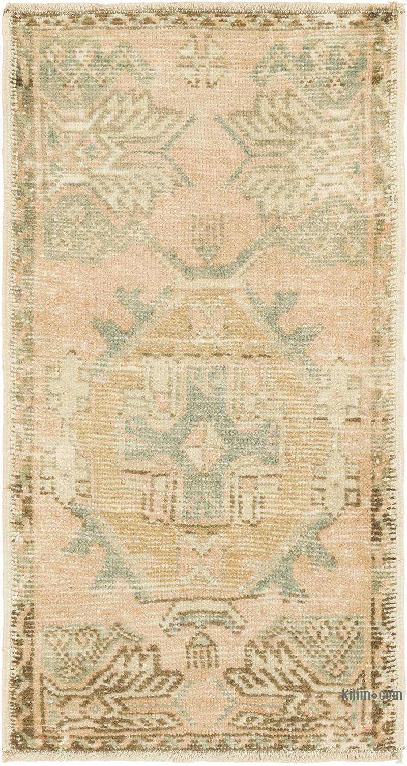 Alfombra Vintage Turca Anudada a Mano - 46 cm x 86 cm - K0083163