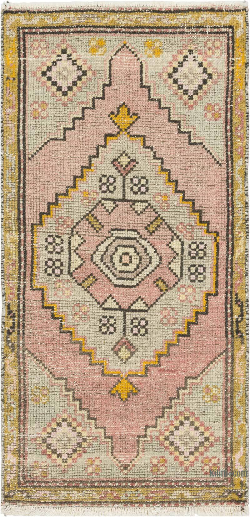 Vintage Turkish Hand-Knotted Rug - 1' 8" x 3' 4" (20" x 40") - K0083167