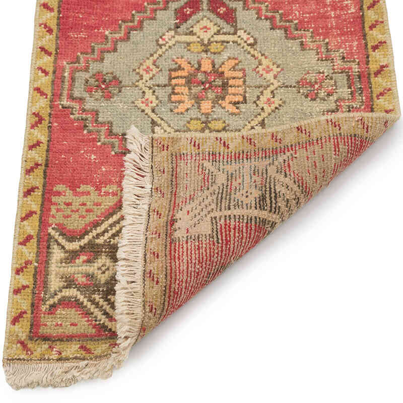 Vintage Turkish Hand-Knotted Rug - 1' 7" x 2' 9" (19" x 33") - K0083168