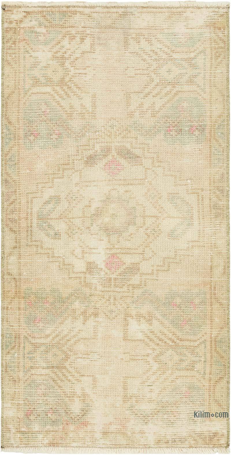 Vintage Turkish Hand-Knotted Rug - 1' 6" x 3'  (18" x 36") - K0083169