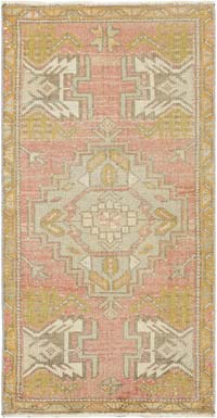 El Dokuma Vintage Halı - 50 cm x 95 cm