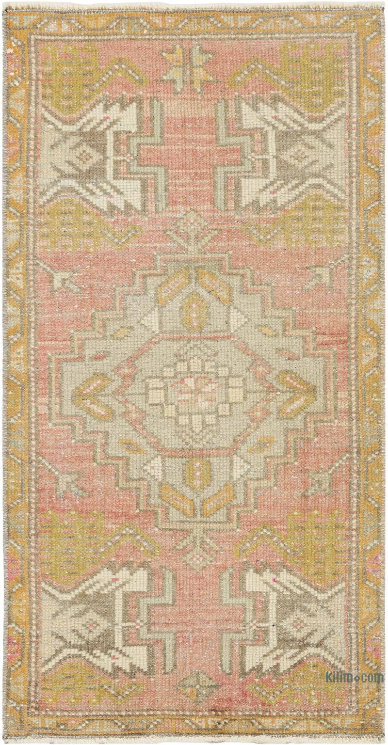 Vintage Turkish Hand-Knotted Rug - 1' 8" x 3' 1" (20" x 37") - K0083170
