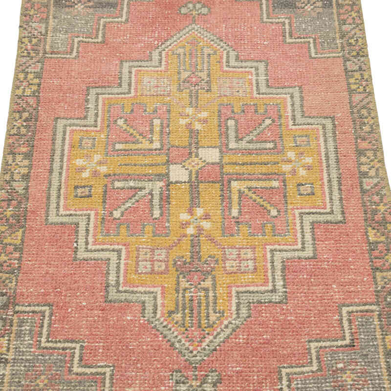 Vintage Turkish Hand-Knotted Rug - 1' 7" x 3' 4" (19" x 40") - K0083171