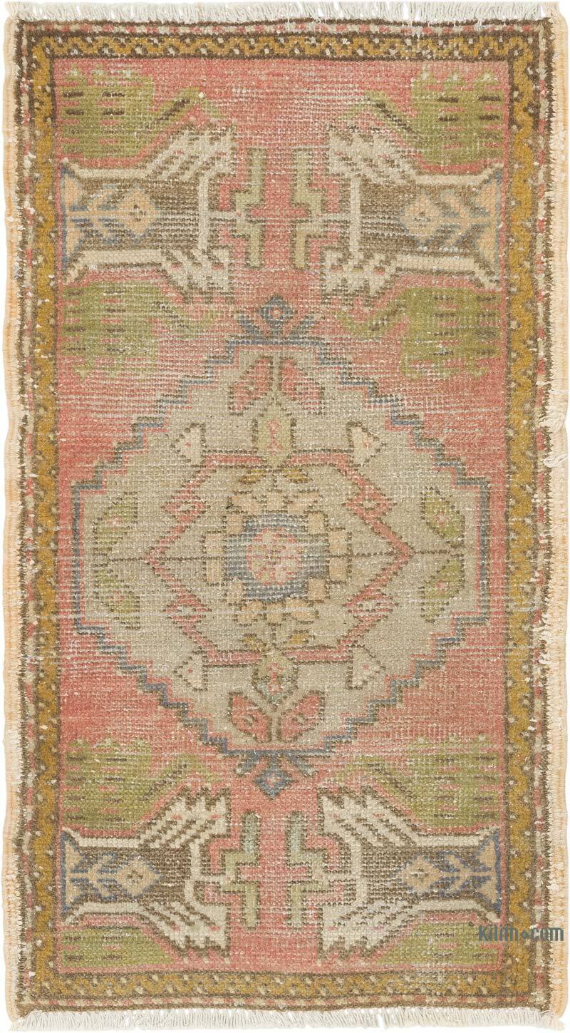 Alfombra Vintage Turca Anudada a Mano - 48 cm x 83 cm - K0083175
