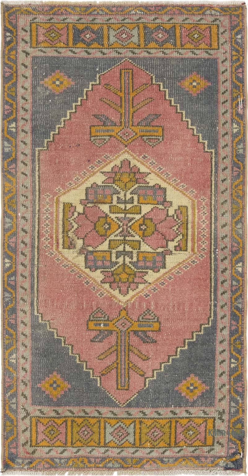 El Dokuma Vintage Halı - 53 cm x 103 cm - K0083177