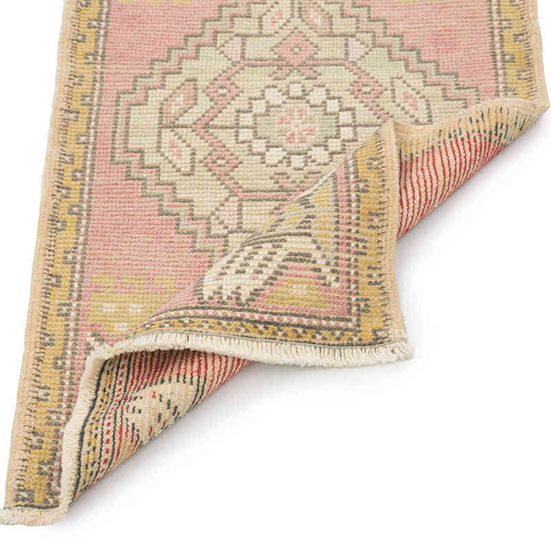 Alfombra Vintage Turca Anudada a Mano - 53 cm x 98 cm - K0083178
