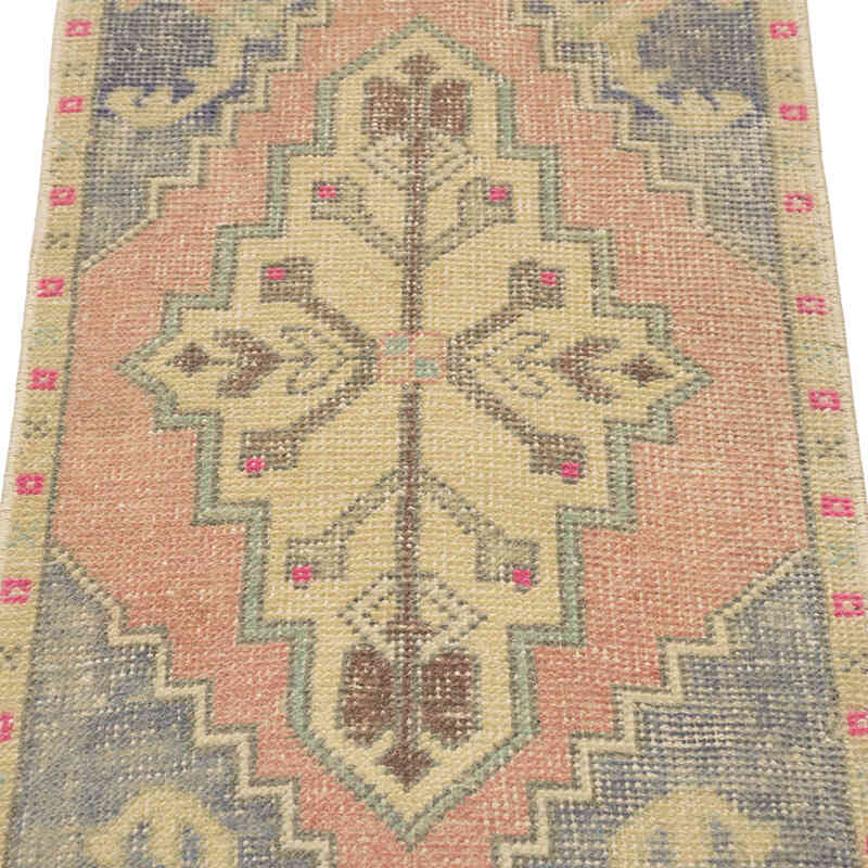 Alfombra Vintage Turca Anudada a Mano - 46 cm x 93 cm - K0083179