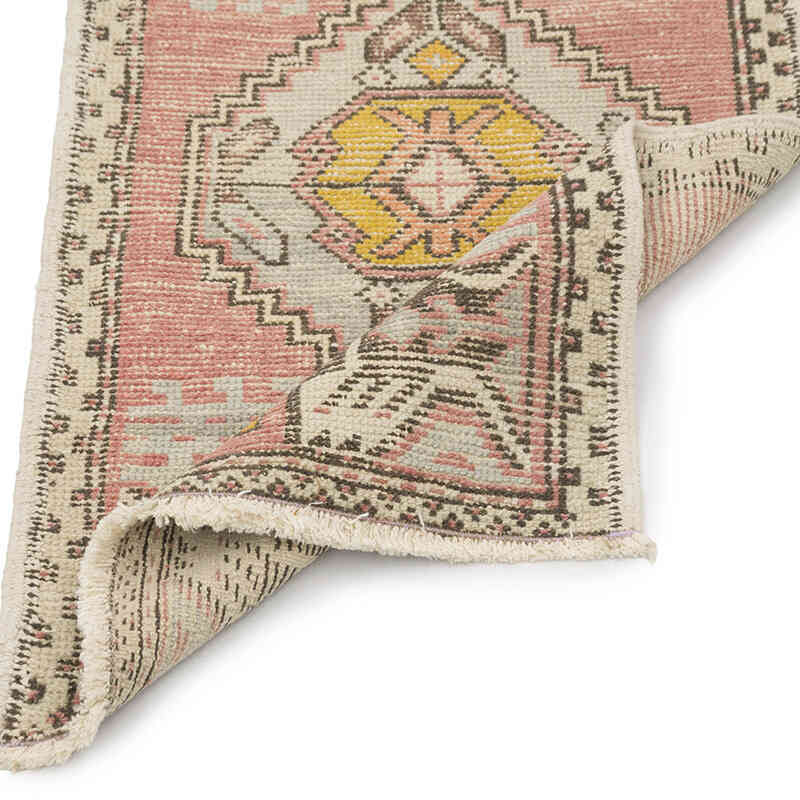 Alfombra Vintage Turca Anudada a Mano - 51 cm x 96 cm - K0083180