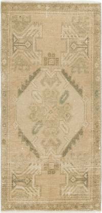 El Dokuma Vintage Halı - 46 cm x 95 cm
