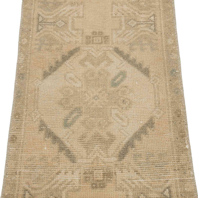 El Dokuma Vintage Halı - 46 cm x 95 cm - K0083183