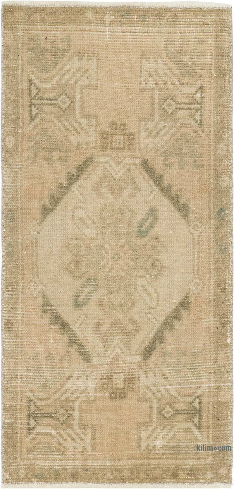 El Dokuma Vintage Halı - 46 cm x 95 cm - K0083183