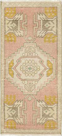 El Dokuma Vintage Halı - 45 cm x 97 cm