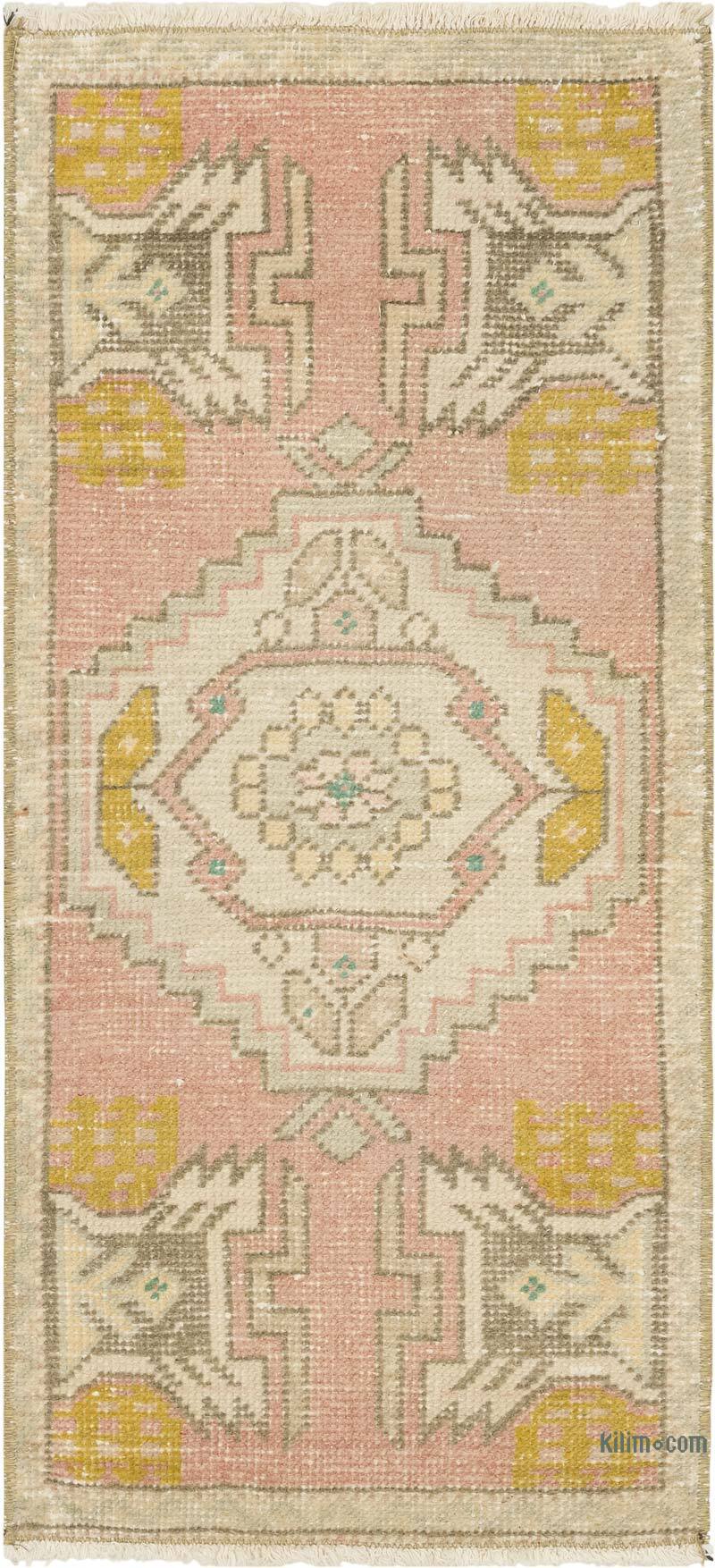 Vintage Turkish Hand-Knotted Rug - 1' 6" x 3' 2" (18" x 38") - K0083184