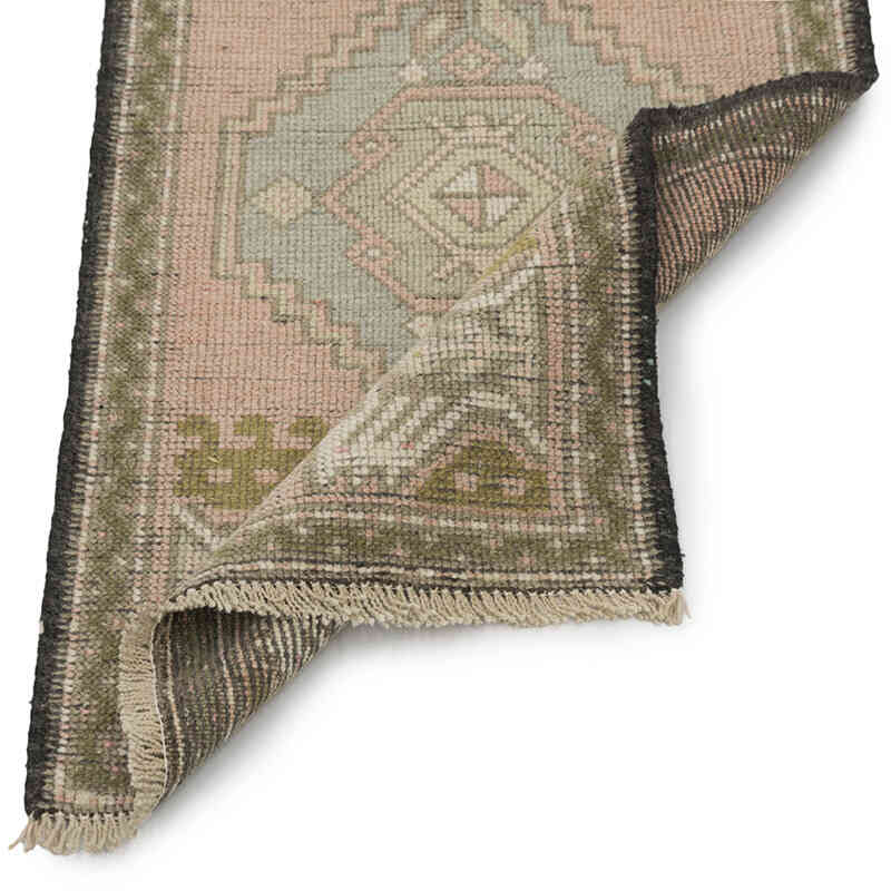 Vintage Turkish Hand-Knotted Rug - 1' 7" x 2' 11" (19" x 35") - K0083186