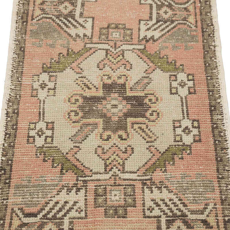 El Dokuma Vintage Halı - 50 cm x 93 cm - K0083187