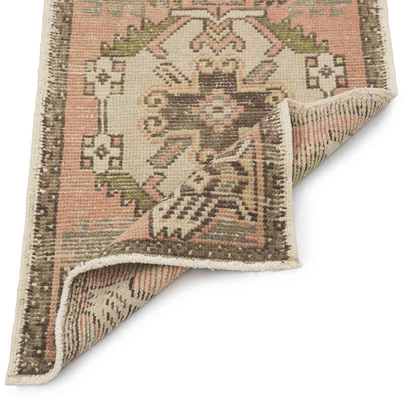 El Dokuma Vintage Halı - 50 cm x 93 cm - K0083187