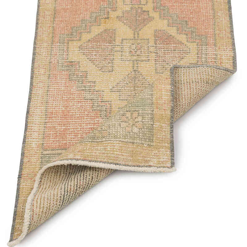 El Dokuma Vintage Halı - 49 cm x 104 cm - K0083188