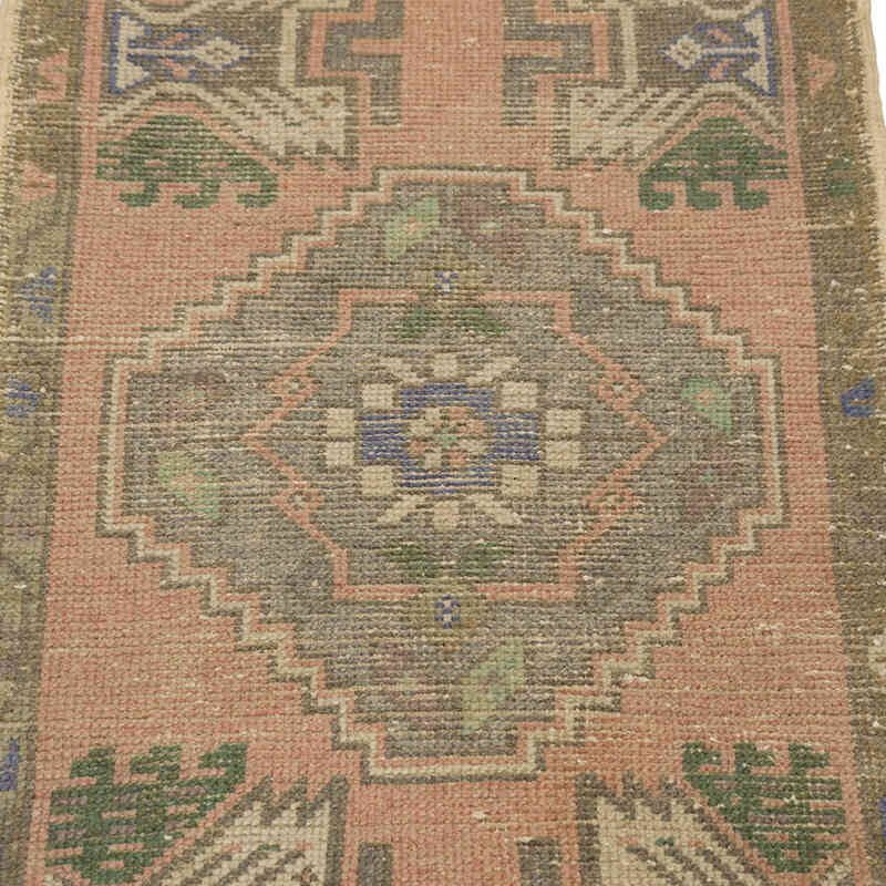 Alfombra Vintage Turca Anudada a Mano - 50 cm x 96 cm - K0083190