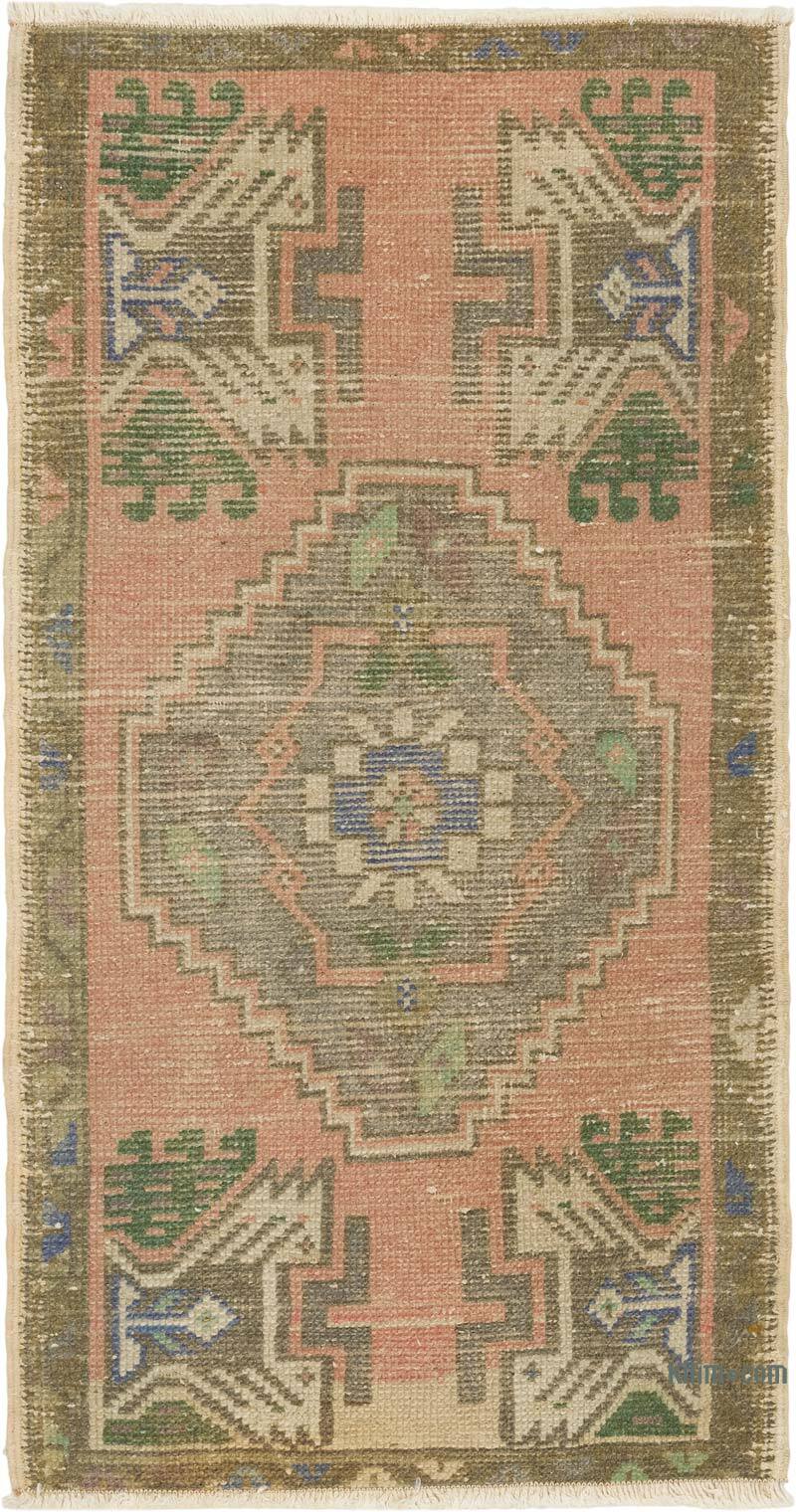 Alfombra Vintage Turca Anudada a Mano - 50 cm x 96 cm - K0083190
