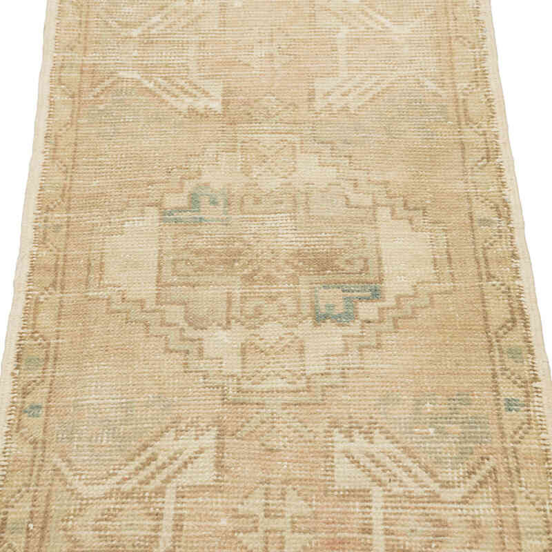 Alfombra Vintage Turca Anudada a Mano - 48 cm x 95 cm - K0083191