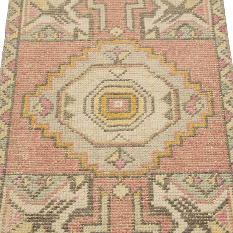 Vintage Turkish Hand-Knotted Rug - 1' 7" x 3'  (19" x 36") - K0083192