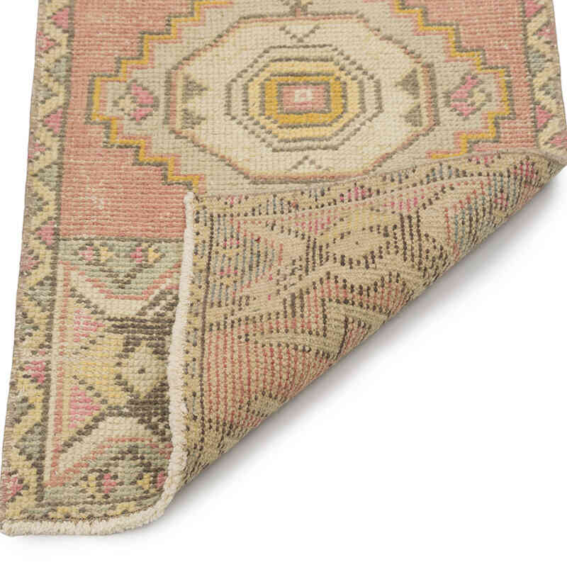 Vintage Turkish Hand-Knotted Rug - 1' 7" x 3'  (19" x 36") - K0083192