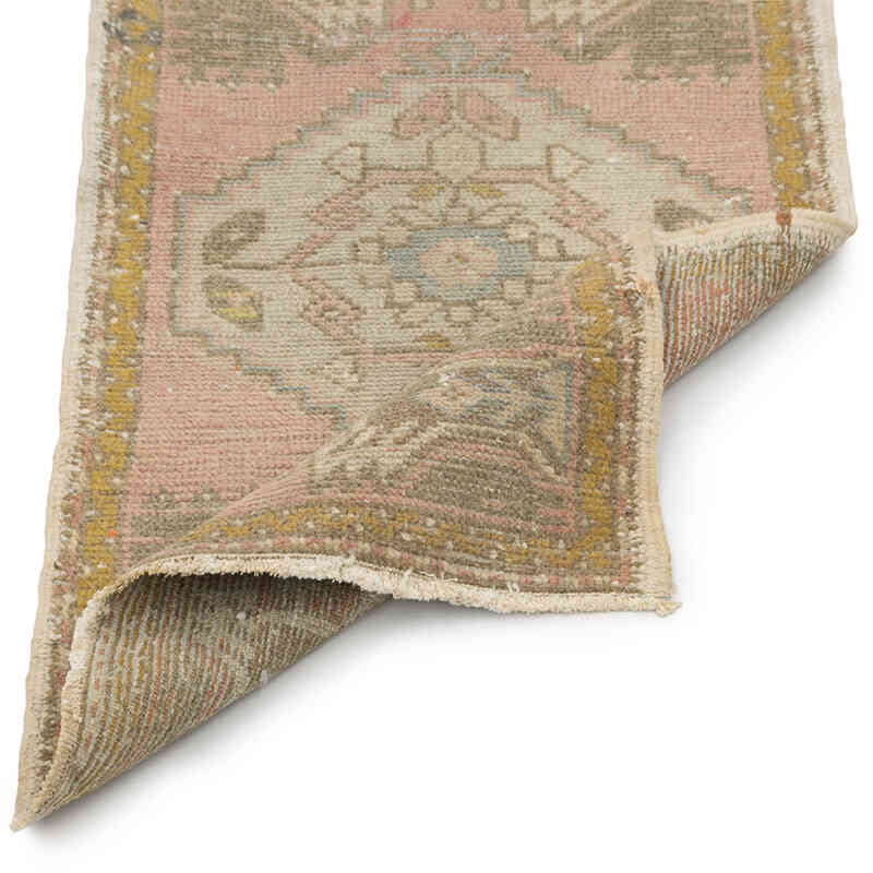 Vintage Turkish Hand-Knotted Rug - 1' 7" x 3'  (19" x 36") - K0083193