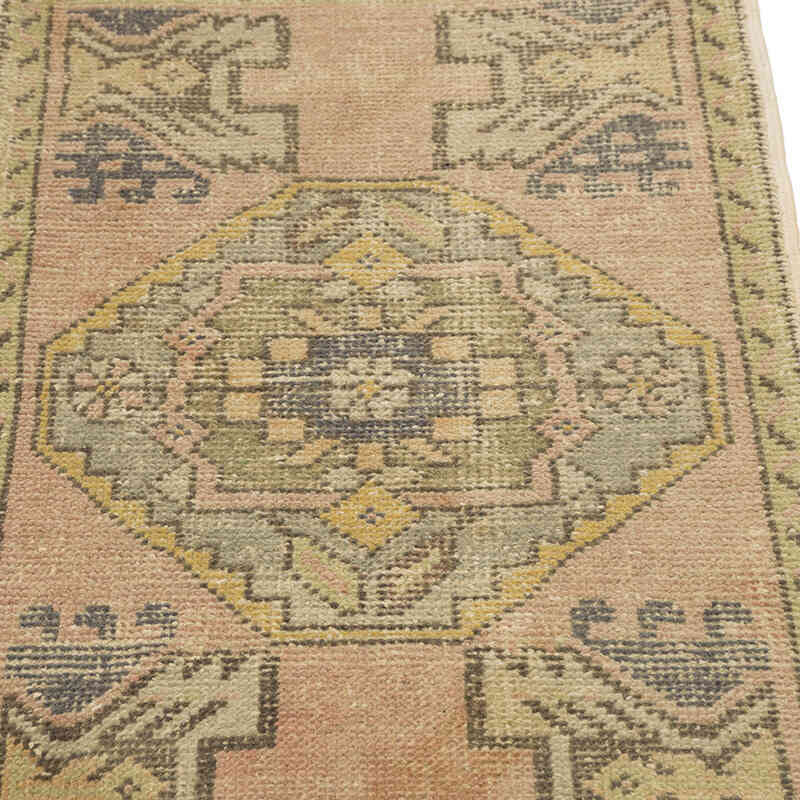 Alfombra Vintage Turca Anudada a Mano - 53 cm x 88 cm - K0083194