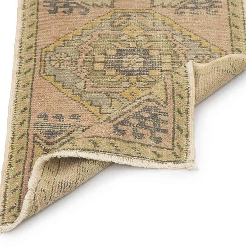 Alfombra Vintage Turca Anudada a Mano - 53 cm x 88 cm - K0083194