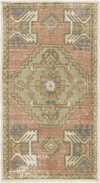 El Dokuma Vintage Halı - 51 cm x 92 cm