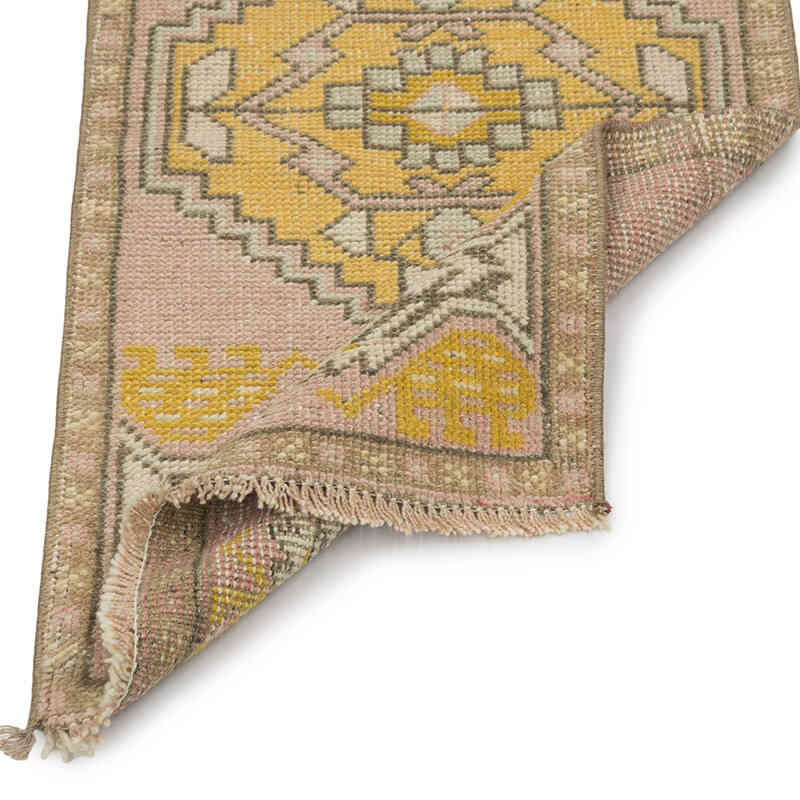 Alfombra Vintage Turca Anudada a Mano - 47 cm x 94 cm - K0083196