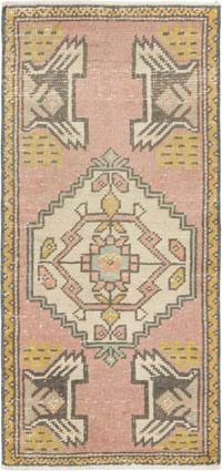 El Dokuma Vintage Halı - 45 cm x 96 cm
