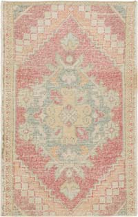 El Dokuma Vintage Halı - 55 cm x 86 cm