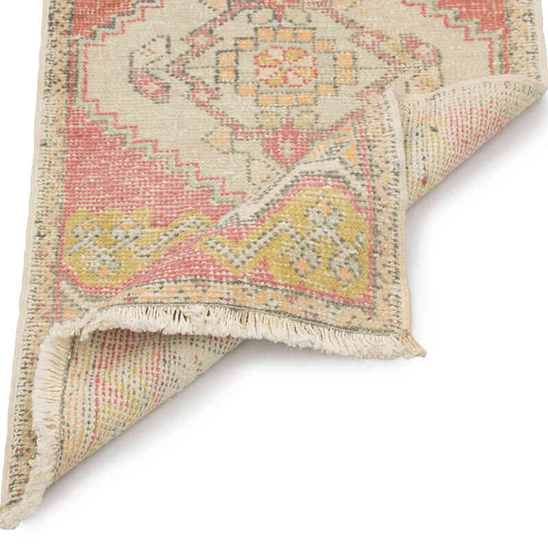 Vintage Turkish Hand-Knotted Rug - 1' 8" x 3' 4" (20" x 40") - K0083199