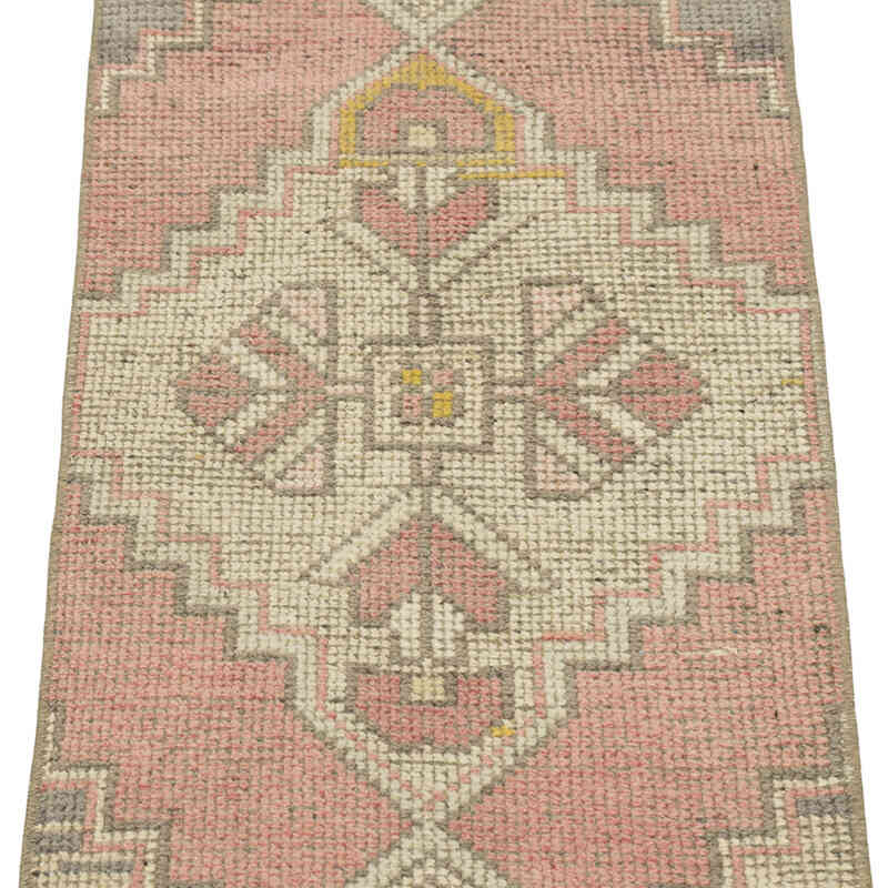 El Dokuma Vintage Halı - 37 cm x 100 cm - K0083201
