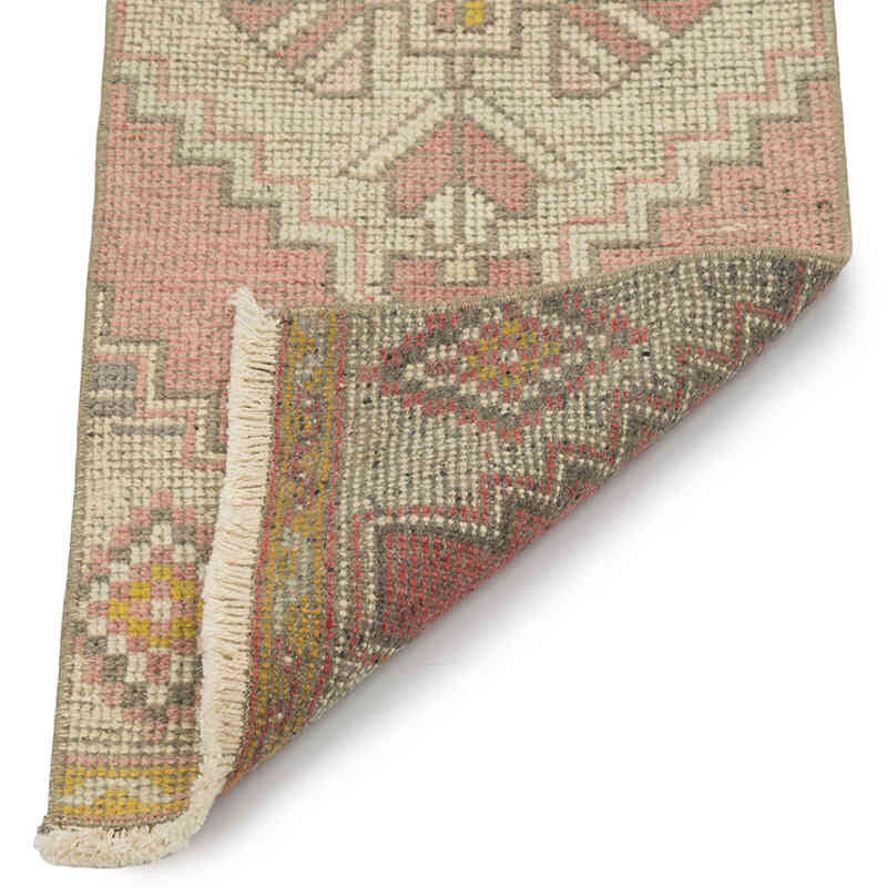 El Dokuma Vintage Halı - 37 cm x 100 cm - K0083201