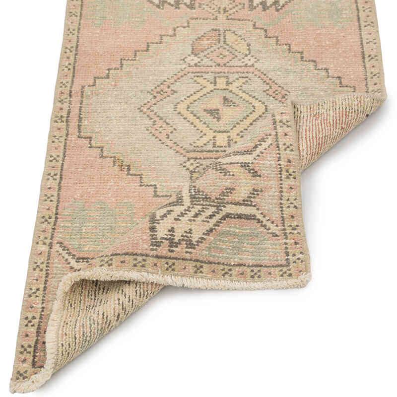 Vintage Turkish Hand-Knotted Rug - 1' 8" x 3' 3" (20" x 39") - K0083205