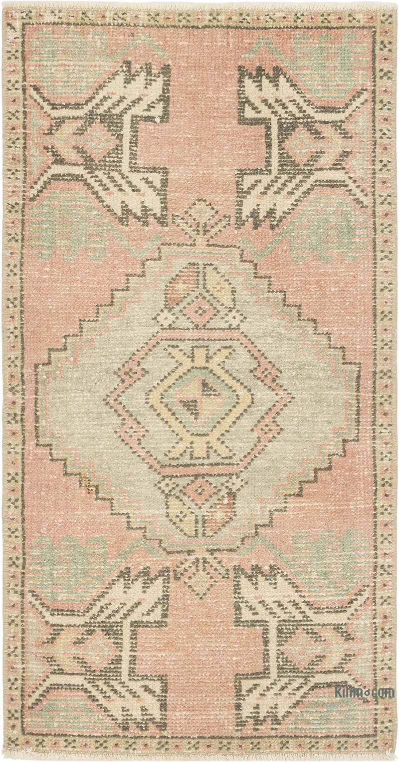 Vintage Turkish Hand-Knotted Rug - 1' 8" x 3' 3" (20" x 39") - K0083205