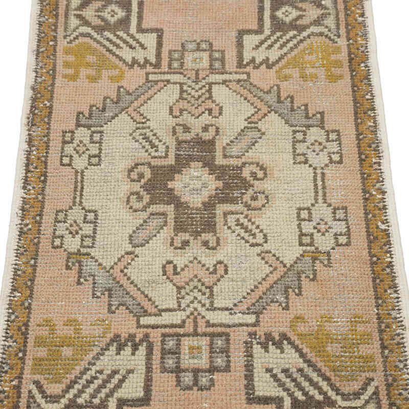 Vintage Turkish Hand-Knotted Rug - 1' 7" x 3' 1" (19" x 37") - K0083206
