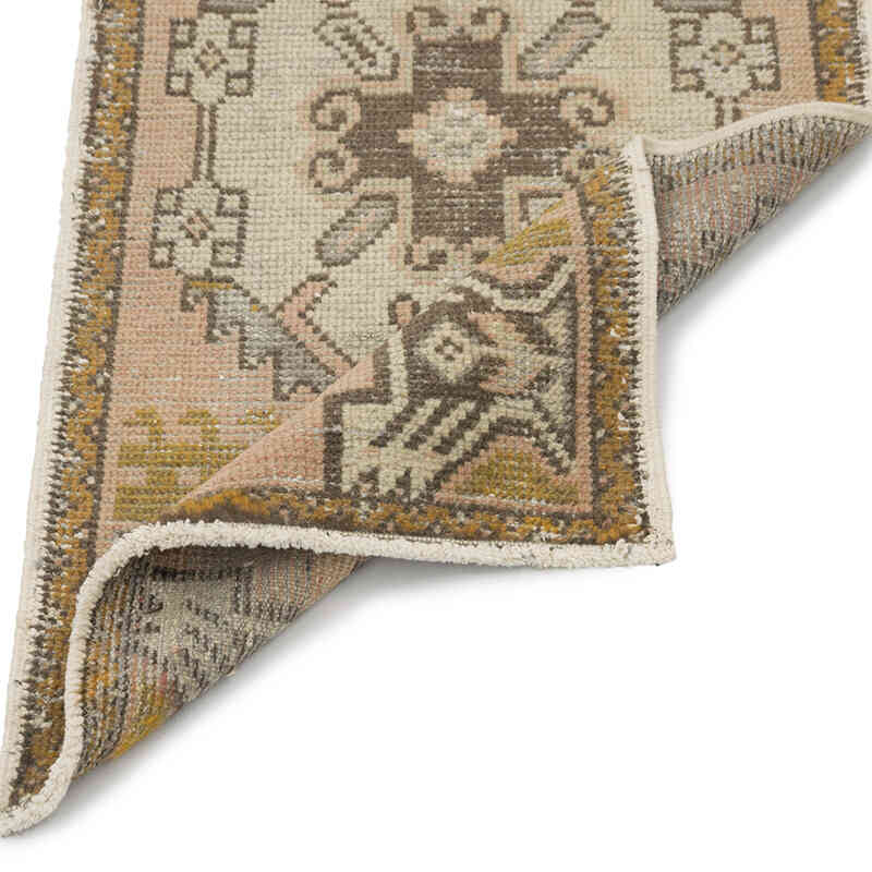 Vintage Turkish Hand-Knotted Rug - 1' 7" x 3' 1" (19" x 37") - K0083206